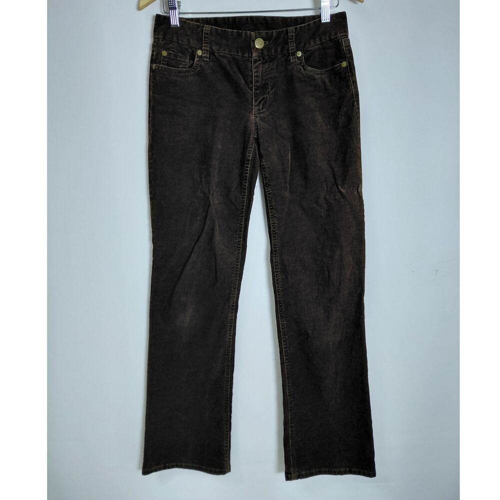 J.CREW Favorite Fit Corduroy Pants Brown Solid Classic Women Size 0S